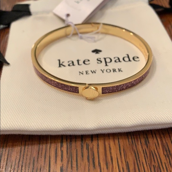 kate spade Jewelry - 🎉HP🎉 Kate Spade Pink Heritage Spade Bangle ♠️💖